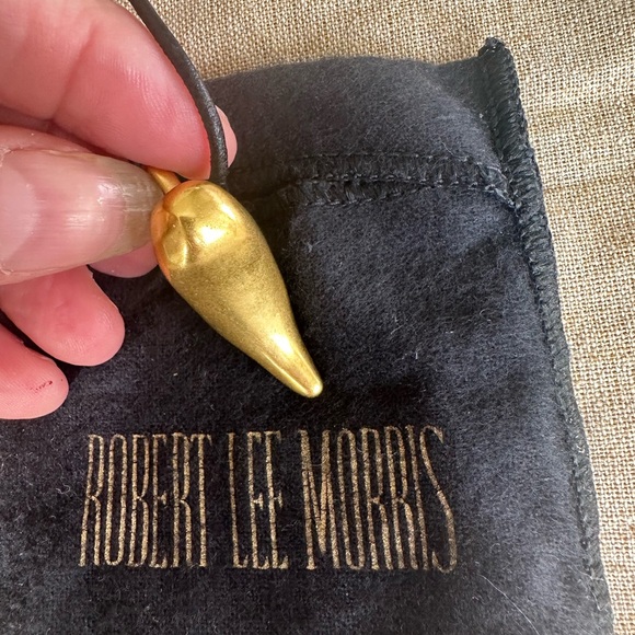 Vintage Robert Lee Morris RLM 14K Solid Gold Organic Heart Pendant - Picture 5 of 5